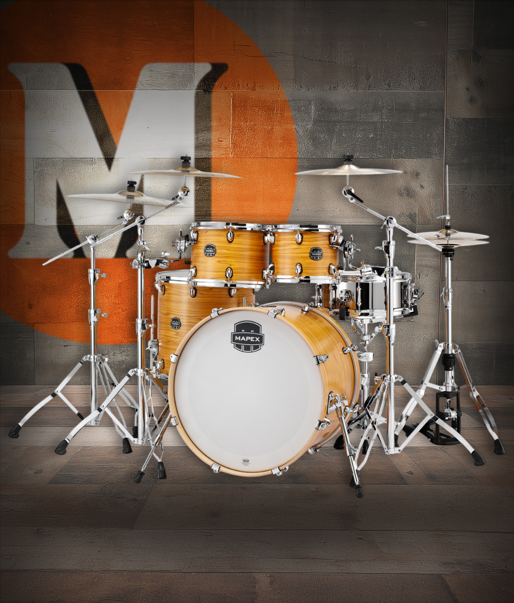 Mapex AR529SCDW Armory Series 5-Piece Rock Shell Pack in Desert Dune finish.