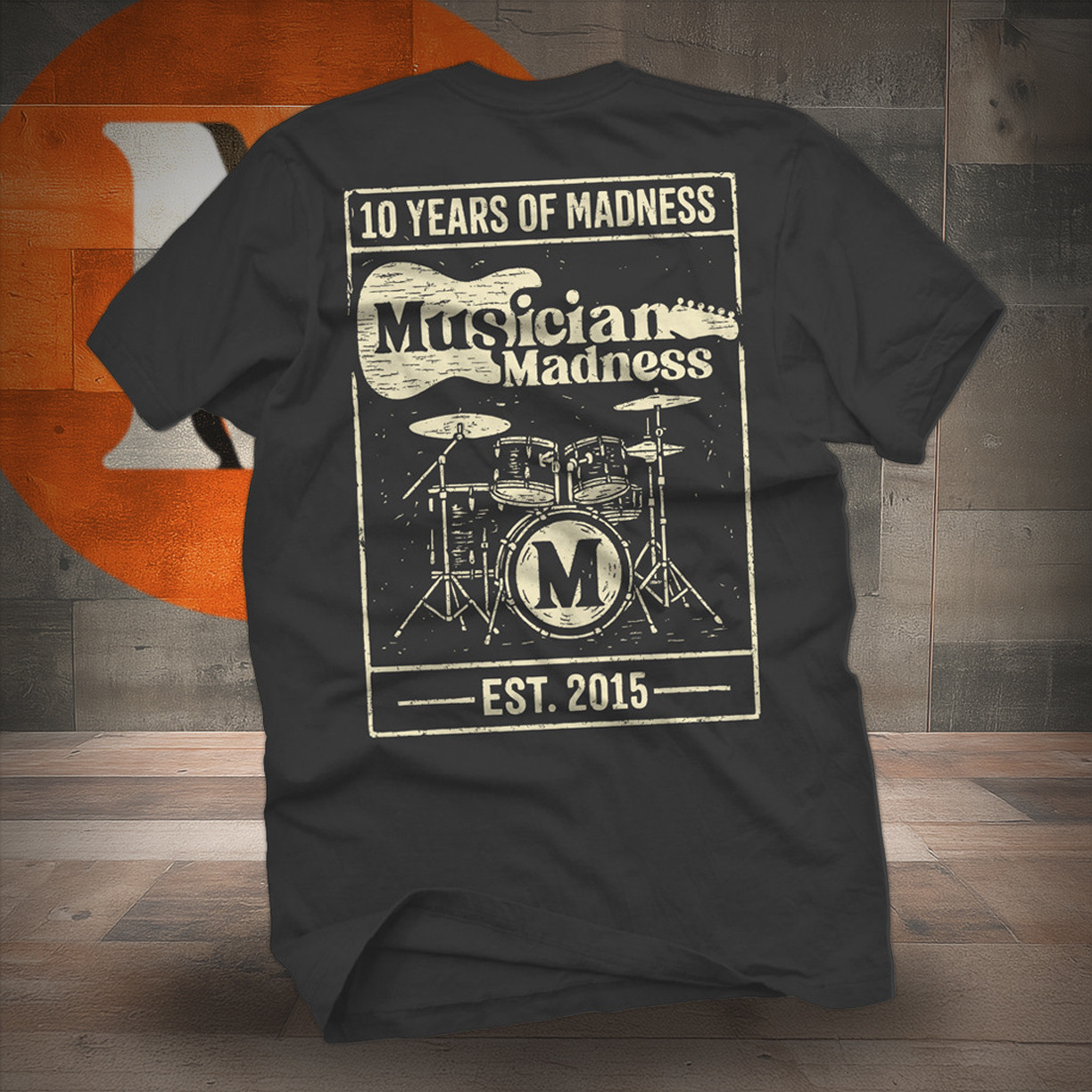 Musician Madness 10 Years of Madness Anniversary T-Shirt | Musician Madness