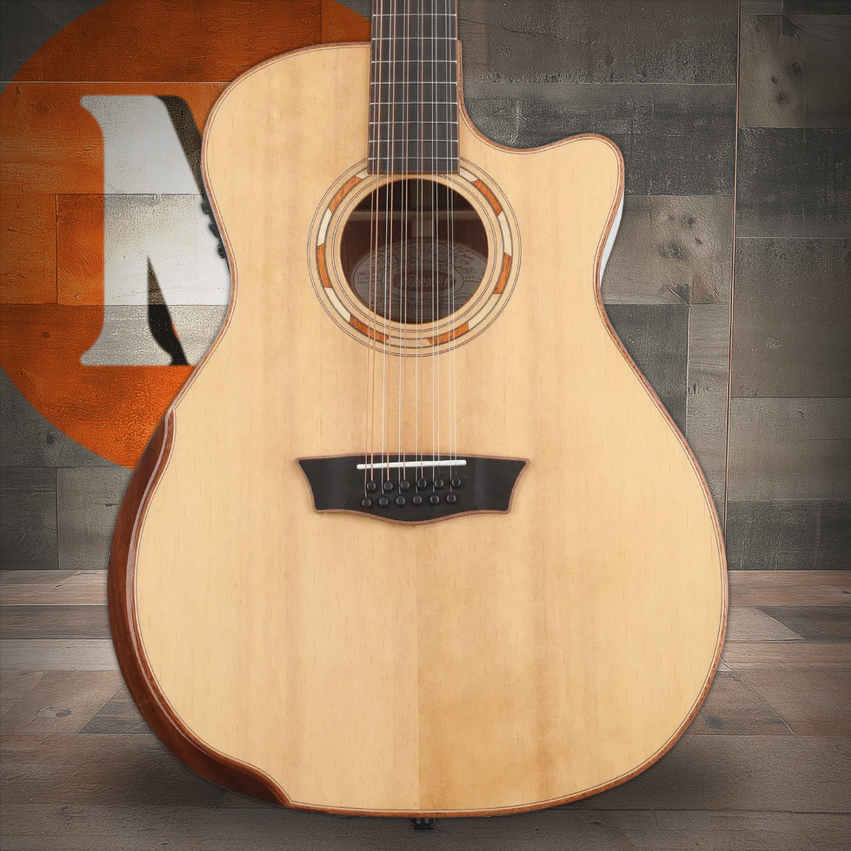 Washburn Comfort Deluxe G15SCE-12 Grand Auditorium 12-String Acoustic-Electric - Natural (WCG15SCE12-O-U) | Musician Madness
