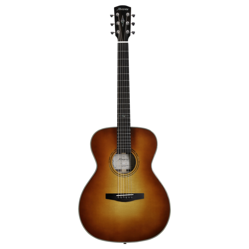 Alvarez Laureate LF70E Folk/OM Acoustic-Electric - Herringbone Sunset (LF70E_Herringbone_Sunset) | Musician Madness