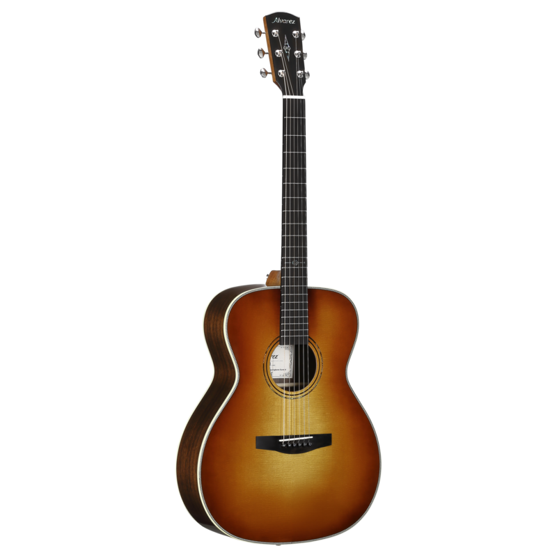 Alvarez Laureate LF70E Folk/OM Acoustic-Electric - Herringbone Sunset (LF70E_Herringbone_Sunset) | Musician Madness