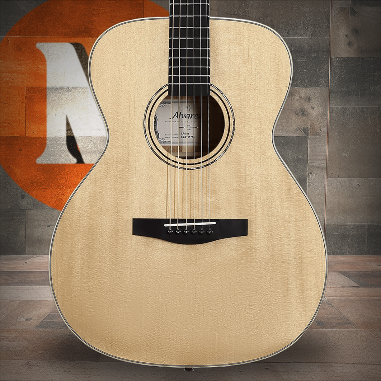 Alvarez Laureate LF60E Folk/OM Acoustic-Electric - Natural (LF60E) | Musician Madness