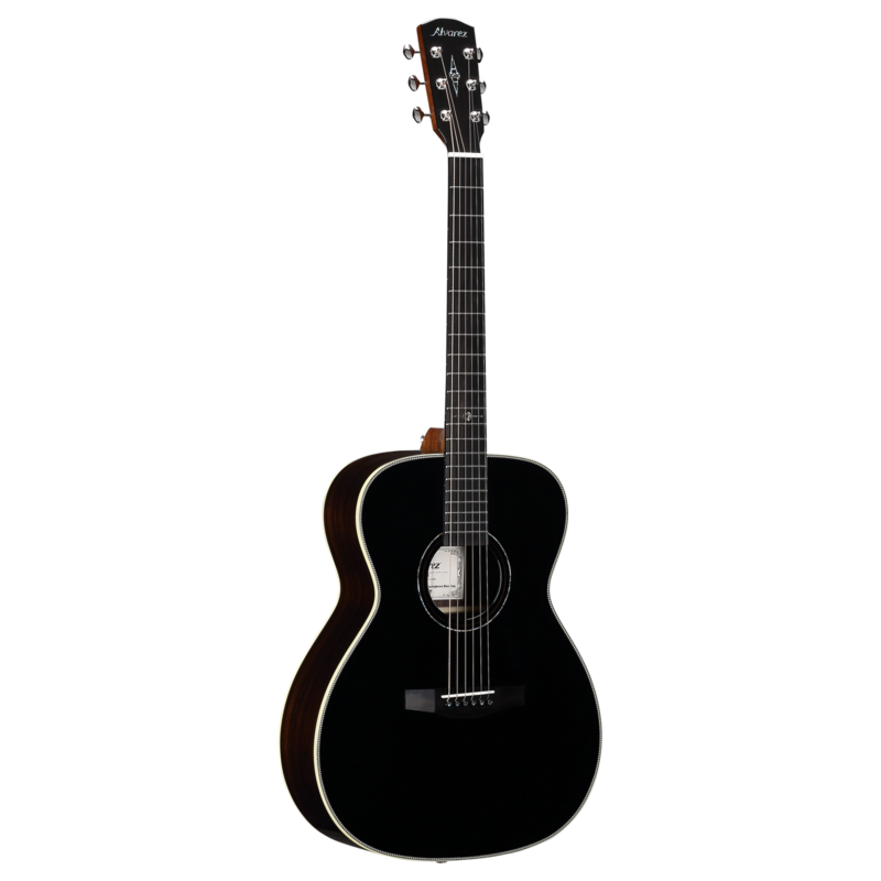 Alvarez Laureate LF70E Folk/OM Acoustic-Electric - Herringbone Blacktop (LF70E_Herringbone_Blacktop) | Musician Madness