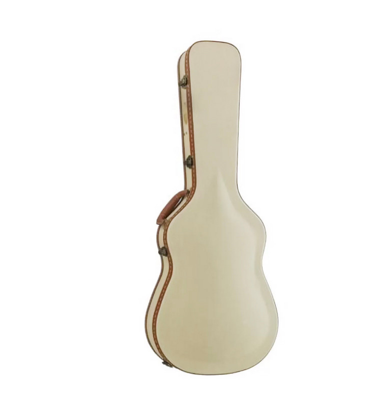 Alvarez FC1 Deluxe Folk/OM Guitar Wood Case featuring a durable wooden exterior, plush interior padding, secure metal latches, and a form-fitted design for protecting Folk and OM acoustic guitars.