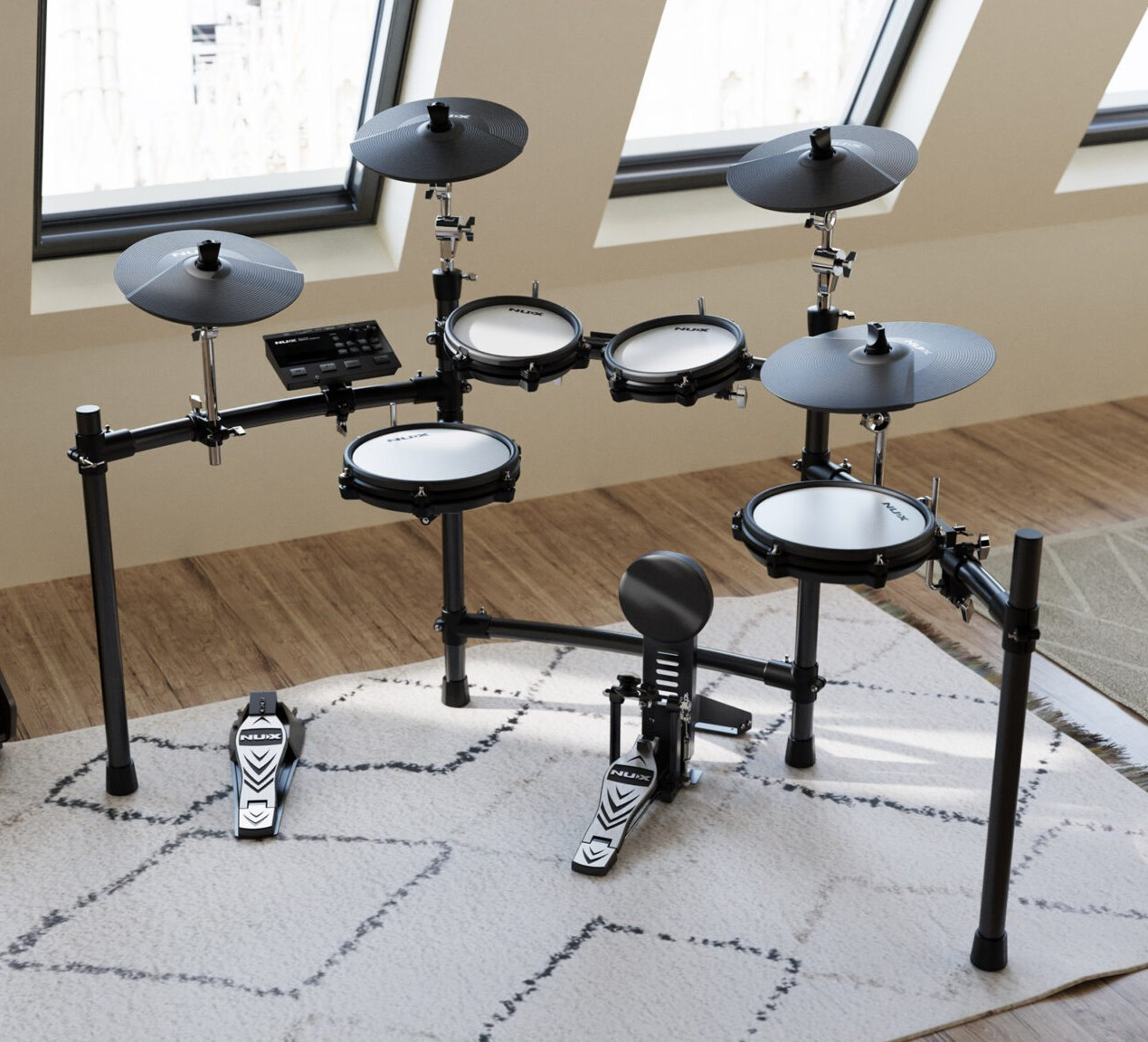 NUX DM-310 All-Mesh Head Digital Drum Kit (NUX DM310)