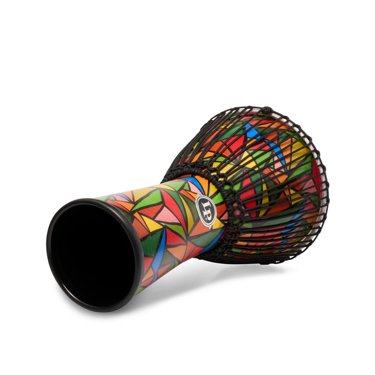 Latin Percussion LP7006 World Beat Rope-Tuned 11" Djembe featuring a lightweight synthetic shell, sturdy rope tuning, durable drumhead, and full resonant tone ideal for beginners, classrooms, and outdoor drumming.