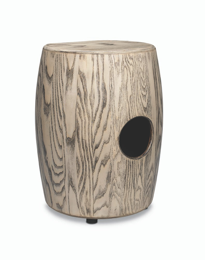 Latin Percussion M1406GIO Giovanni Stave Cajon featuring a handcrafted North American ash stave shell, premium construction, powerful bass response, and articulate high-end ideal for studio and live Latin percussion performance.