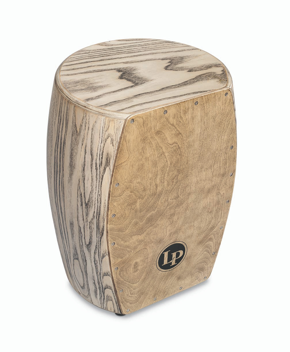 Latin Percussion M1406GIO Giovanni Stave Cajon featuring a handcrafted North American ash stave shell, premium construction, powerful bass response, and articulate high-end ideal for studio and live Latin percussion performance.