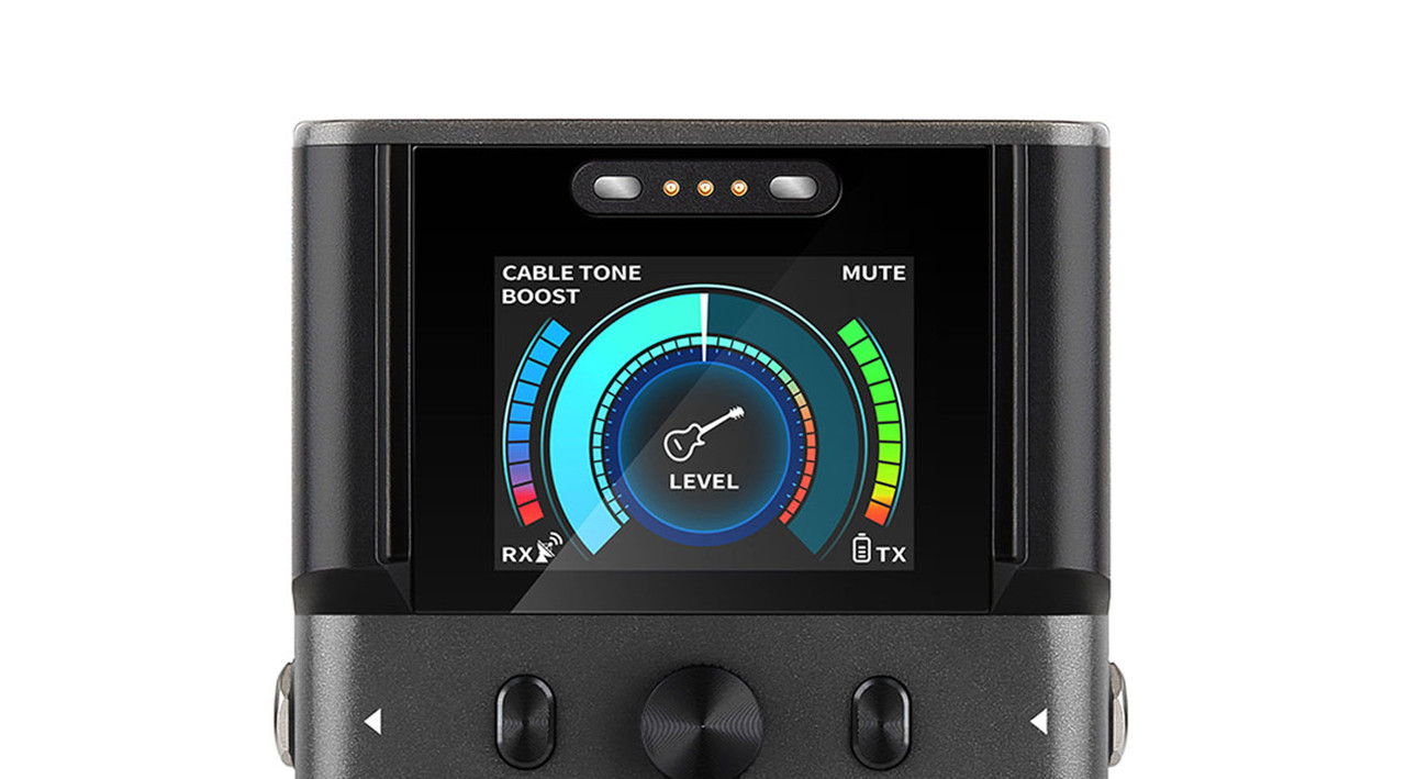 NUX B-8 2.4GHz Guitar Wireless System featuring a compact transmitter and receiver, high-fidelity digital audio, ultra-low latency, long battery life, and a stable 2.4GHz wireless connection for guitarists and bassists.