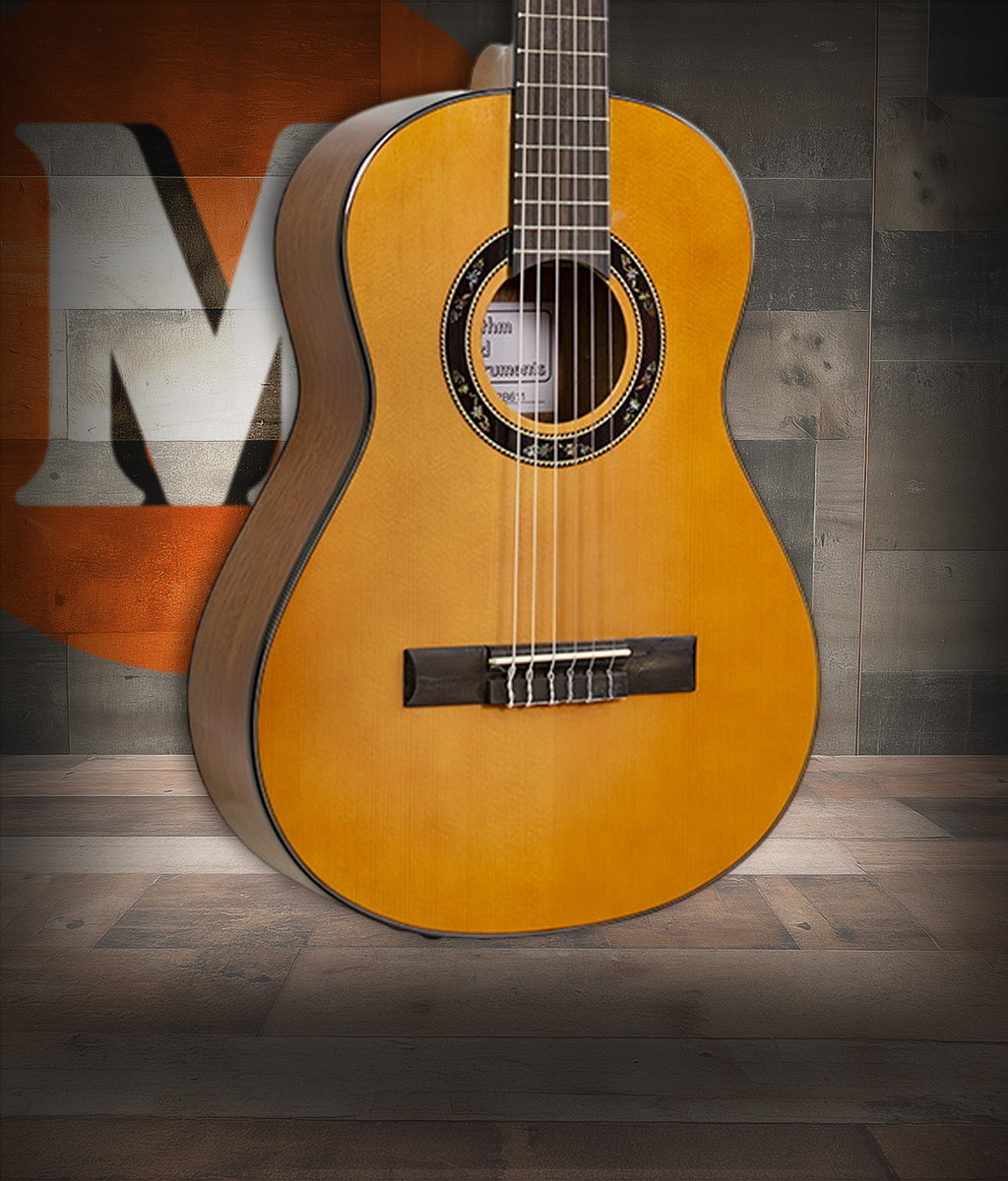 Rhythm Band RB612 Student Guitar featuring a comfortable nylon-string design, lightweight body, smooth fingerboard, and durable construction ideal for beginners, school programs, and young developing players.