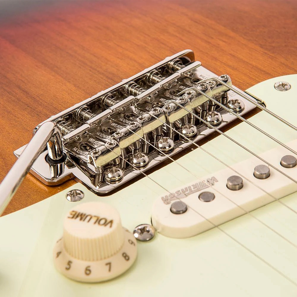 Vintage V6 ICON Electric Guitar - Distressed Sunburst (V6MRSSB) | Musician Madness