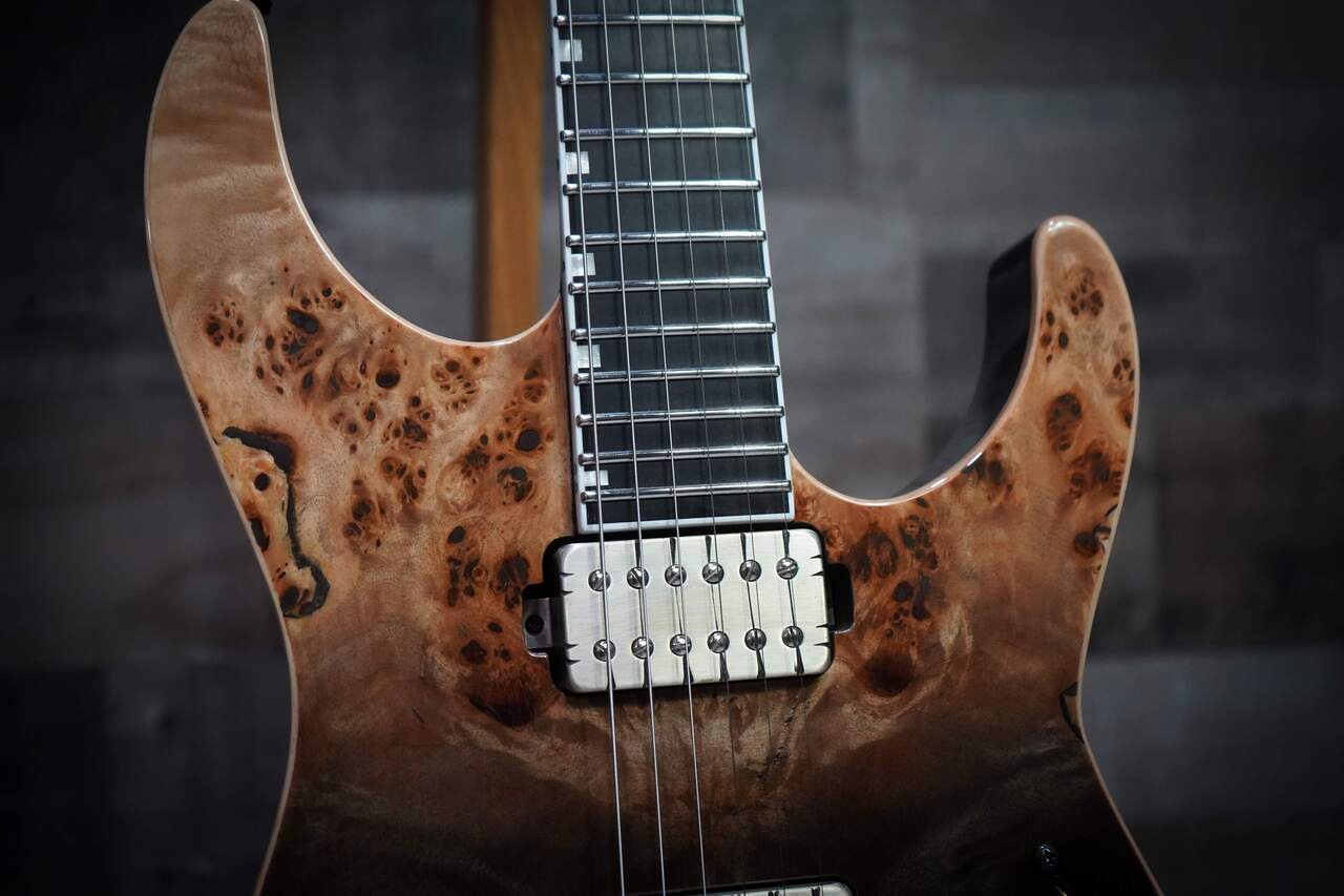ESP E-II M-II HT Electric Guitar w/Case (EIIMIIHT) - Black Natural Fade | Musician Madness