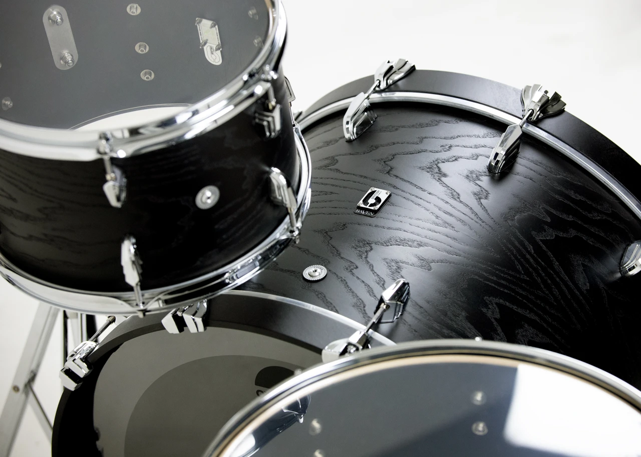 British Drum Co. RAV-CB-22 Raven Series Club Kit â€“ 12"/16"/22" Shell Pack (RAV-CB-22) | Musician Madness