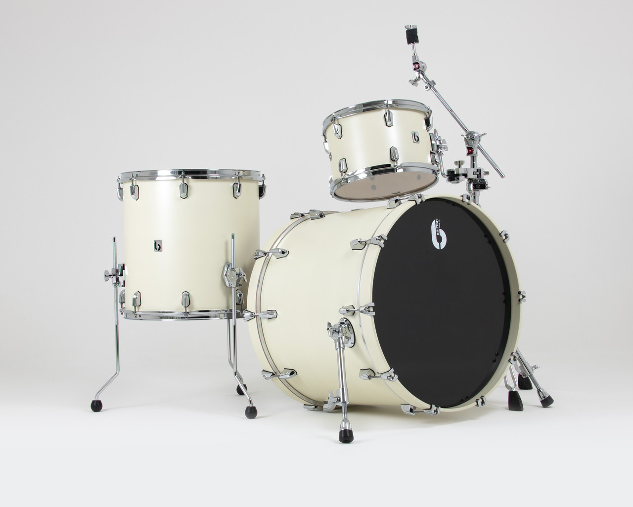 British Drum Co. Enigma Series Club Kit â€“ Satin Olde English White (ENG-22-CB-SEW) | Musician Madness