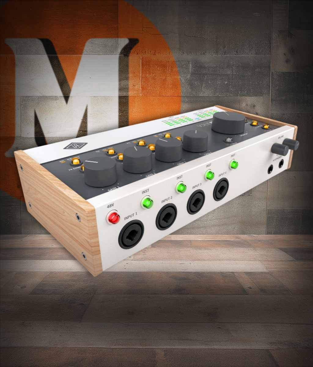 Universal Audio Volt 476P USB Audio Interface (UA-VOLT-476P-U) featuring four Vintage Mic Preamps, built-in 76 Compressors, USB-C connectivity, and multi-channel studio-quality recording for musicians, podcasters, and creators.