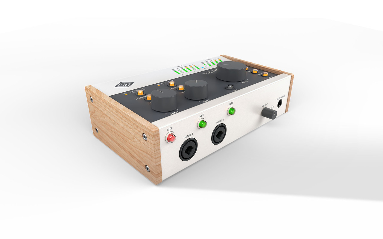 Universal Audio Volt 476 USB Audio Interface (UA-VOLT-476-U) featuring Vintage Mic Preamp mode, dual 76 Compressors, USB-C connectivity, and high-quality studio recording performance for musicians and creators.