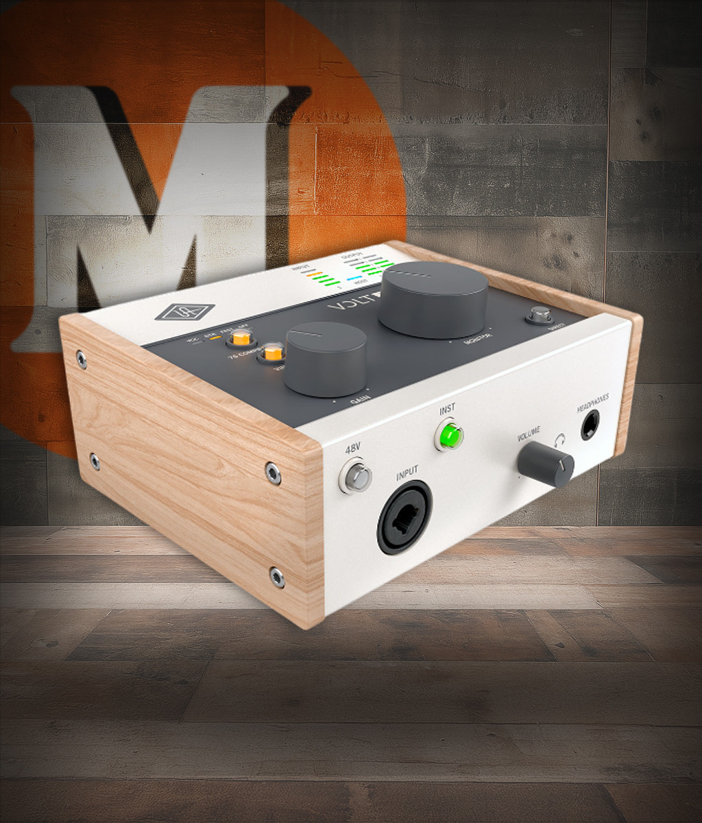 Universal Audio Volt 176 USB Audio Interface (UA-VOLT-176-U) featuring Vintage Mic Preamp mode, built-in 76 Compressor, USB-C connectivity, and high-quality single-channel recording for musicians and content creators.