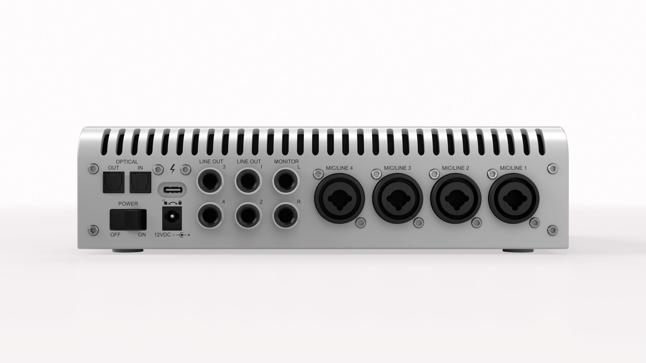 Universal Audio Apollo x4 Rackmount Recording Interface – Studio+ Gen 2 (UA-APX4G2-STU-U) featuring premium AD/DA conversion, four Unison mic preamps, UAD-2 Quad DSP processing, and the Studio+ plug-in bundle for professional studio-grade recording.