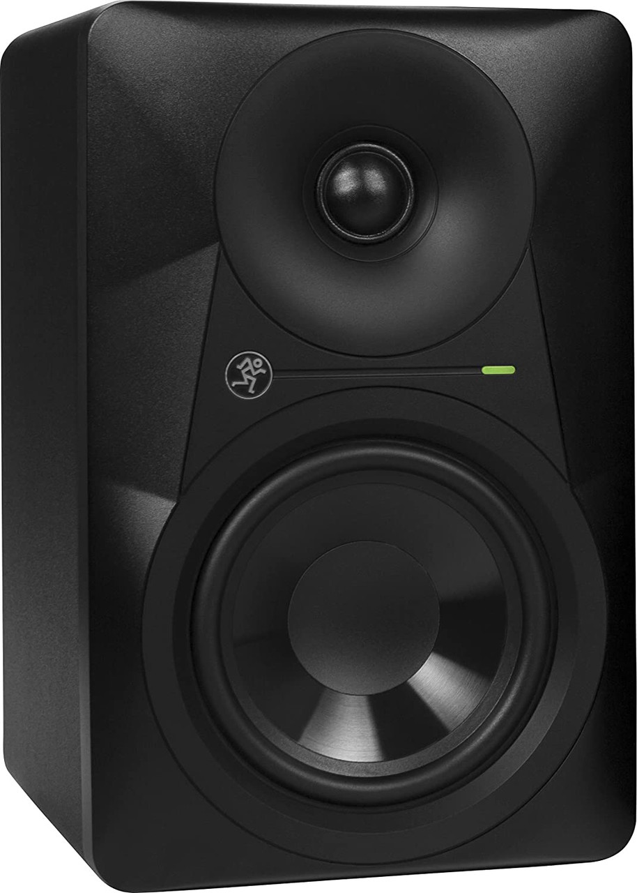Mackie MR524 5" Powered Studio Monitor (MR524-U) featuring a 5-inch polypropylene woofer, 1-inch silk-dome tweeter, bi-amplified design, and precise acoustic tuning for accurate studio monitoring.