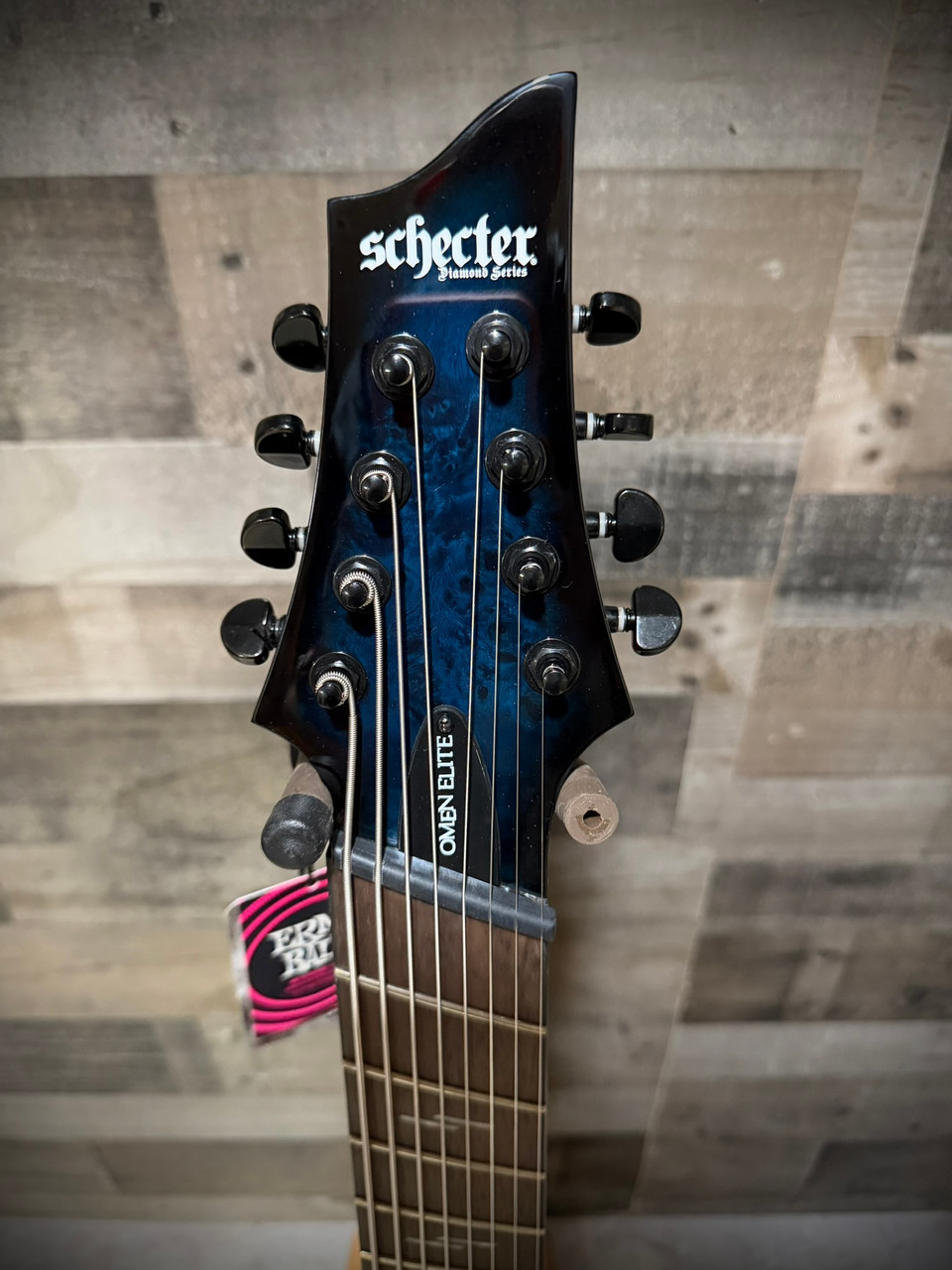 Schecter Omen Elite-8 MS 8-String - See-Thru Blue Burst B-Stock (2467)