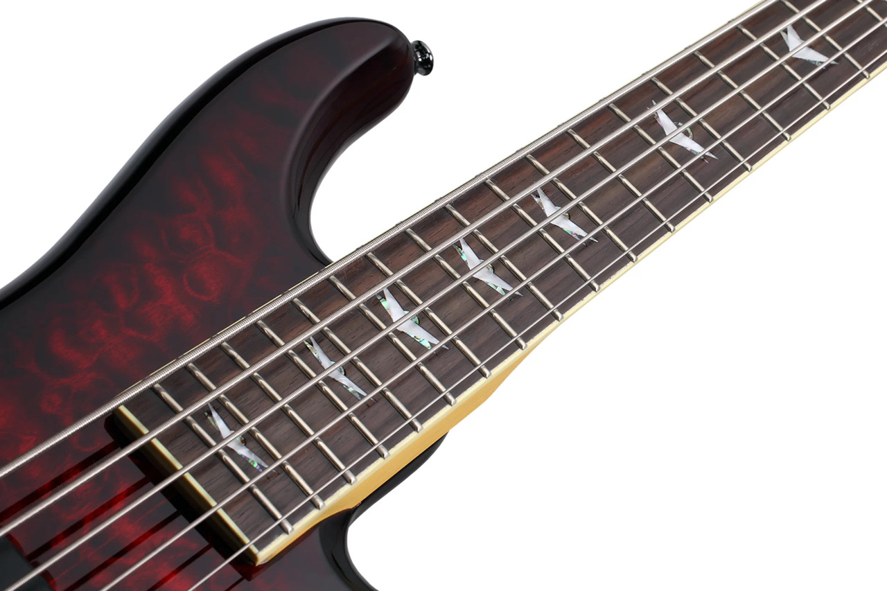 Schecter Stiletto Extreme-5 String Bass – Black Cherry (2502) | Musician Madness