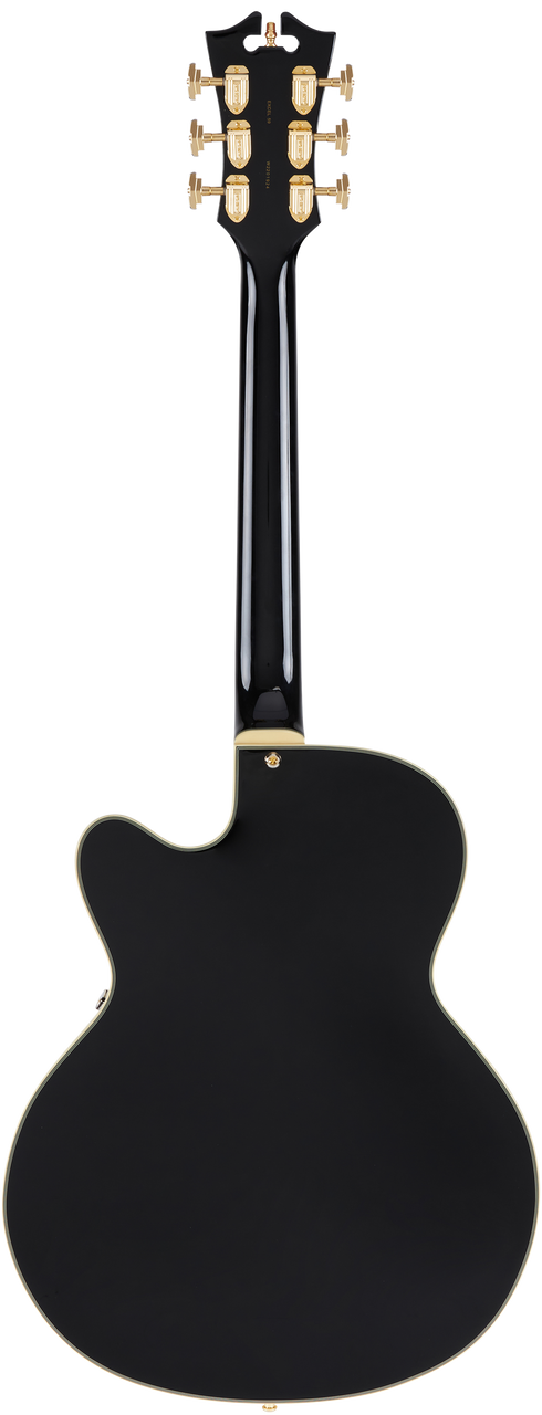 D'Angelico Excel 59 w/ Case- Satin Black 2 (DAE59SBK2GT) | Musician Madness