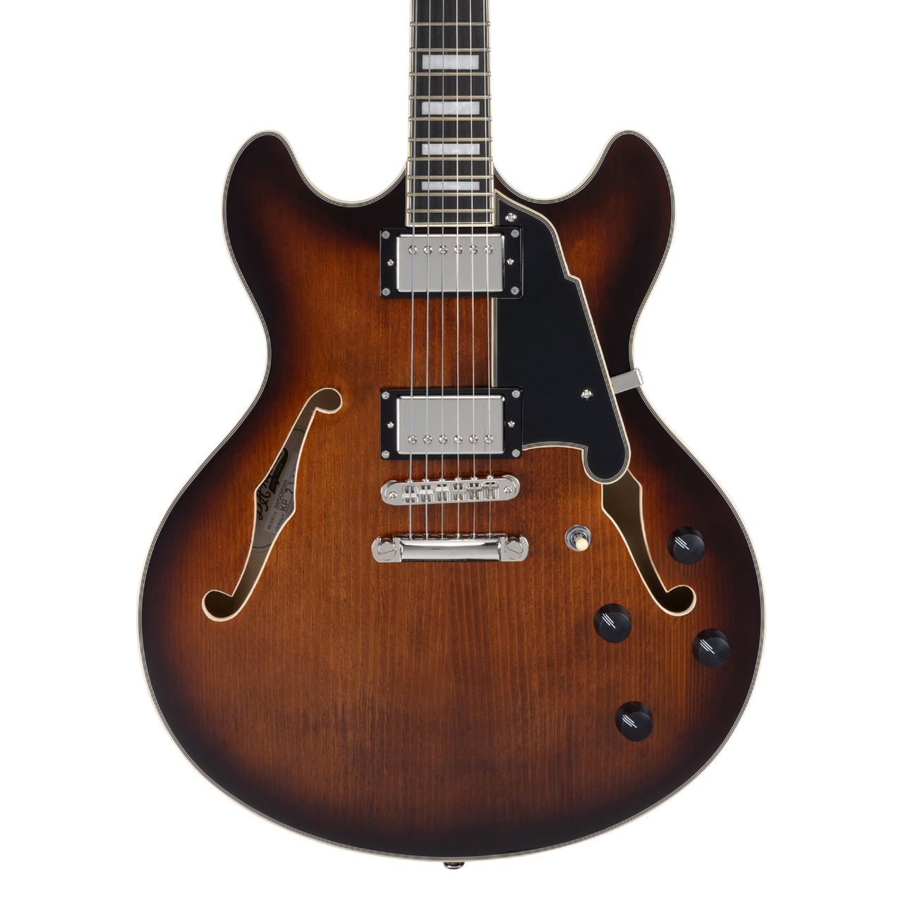 D'Angelico Premier DC with Gig Bag - Brown Burst (DAPDCBRBNS) | Musician Madness