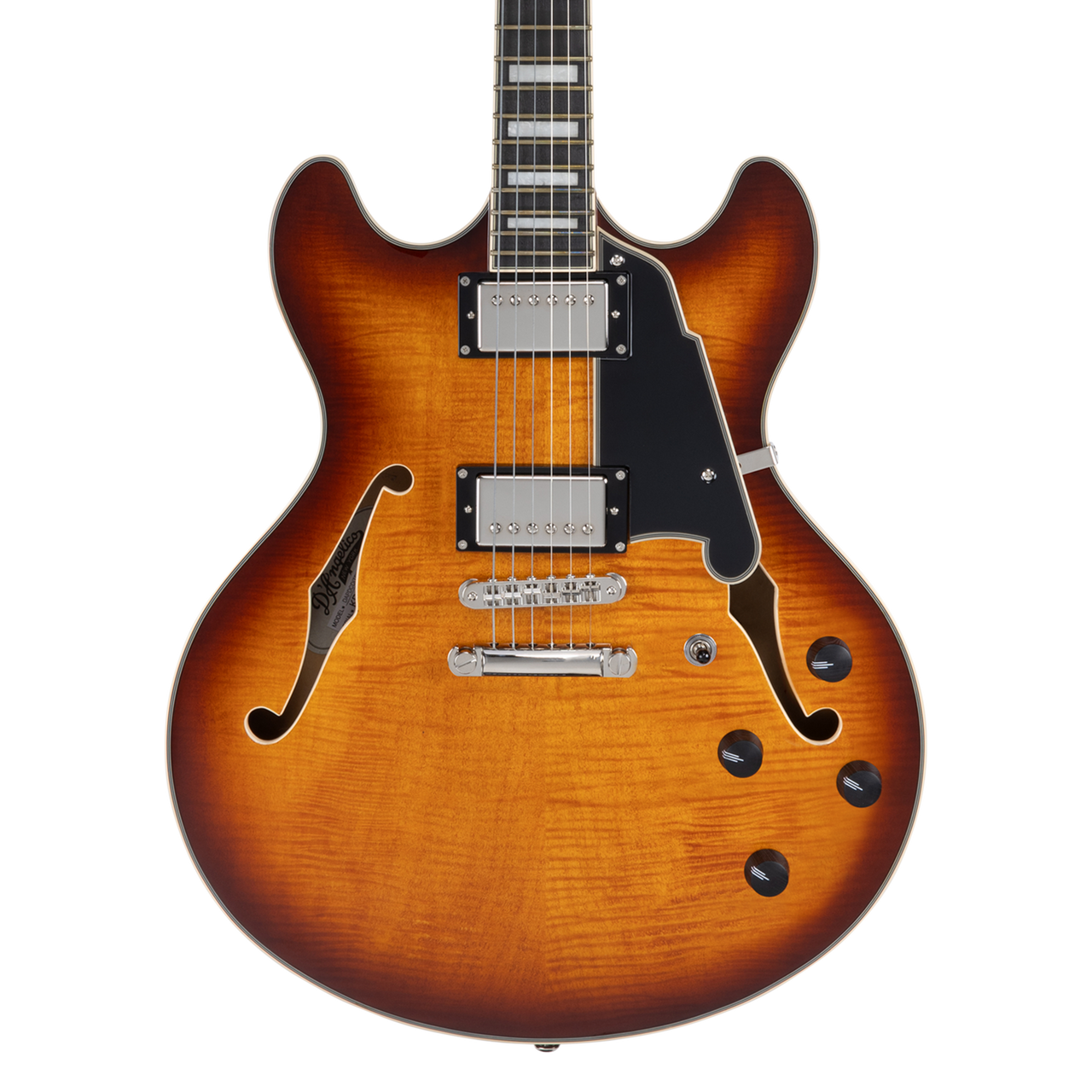 D'Angelico Premier DC with Gig Bag - Dark Iced Tea Burst (DAPDCDITBNS) | Musician Madness