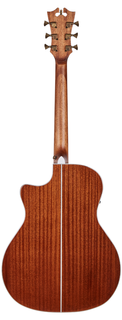 D’Angelico Gramercy Grand Auditorium CE – Vintage Natural Bundle (DAPG200VNATAPS) featuring a grand auditorium body, cutaway design, onboard electronics, natural wood finish, and included hard case and guitar strap.