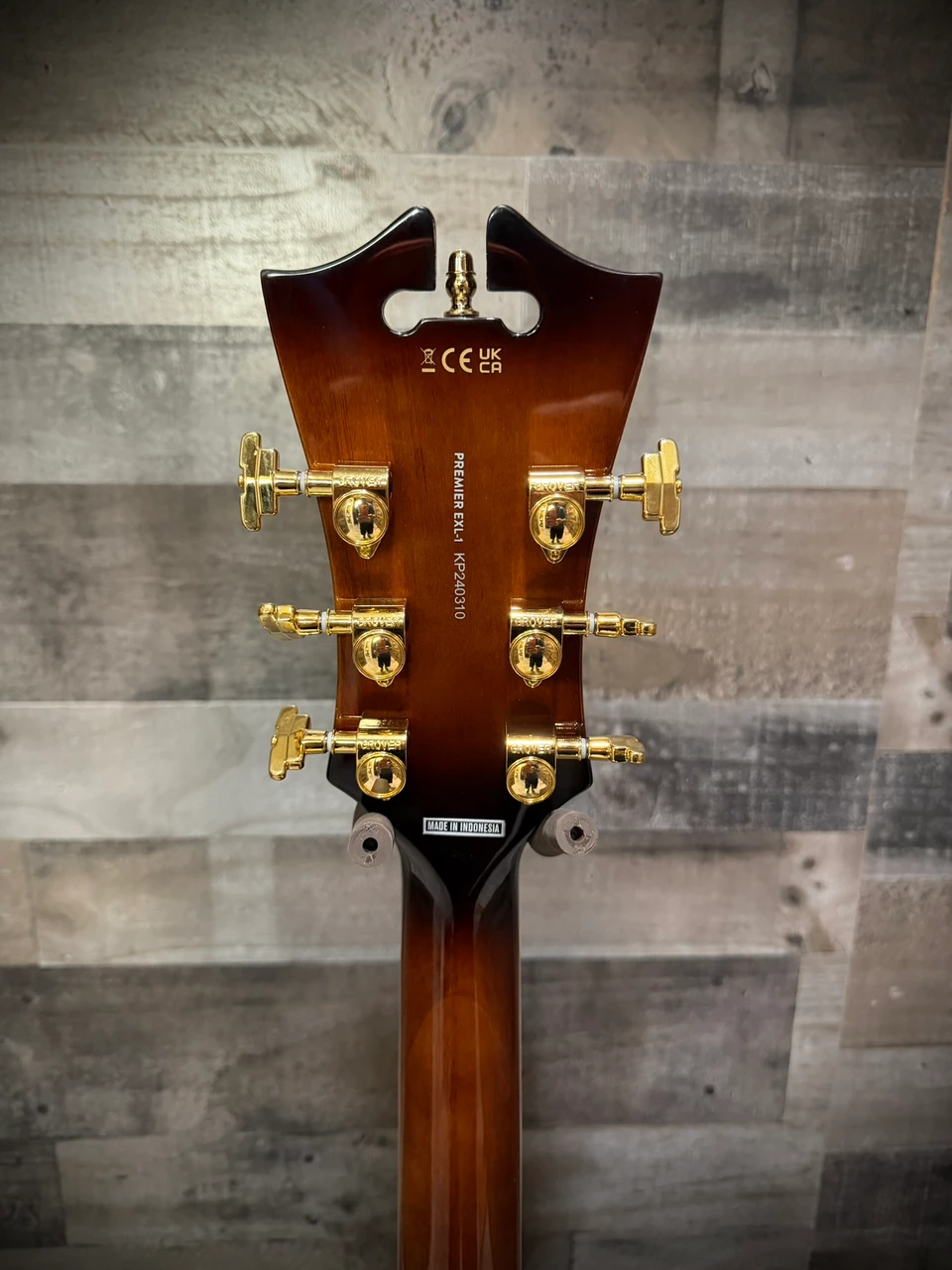 D'Angelico Premier EXL-1 Archtop Electric Guitar - Brown Burst (DAPEXL1GBRBGT) | Musician Madness