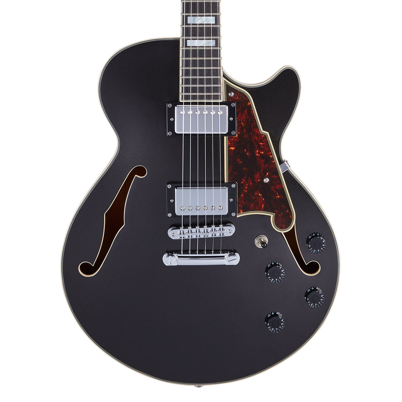 D'Angelico Premier SS Single Cutaway - Black Flake (DAPSSBLFCS) | Musician Madness