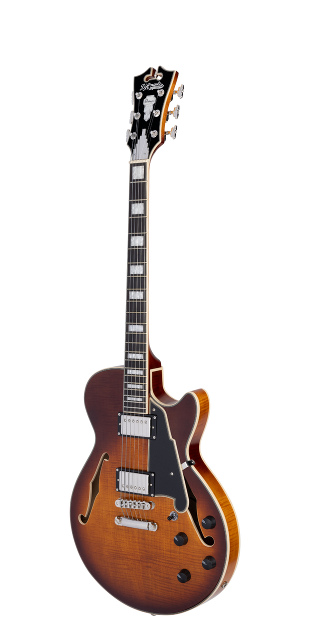 D'Angelico Premier SS Single Cutaway - Dark Iced Tea Burst (DAPSSDITBNS) | Musician Madness