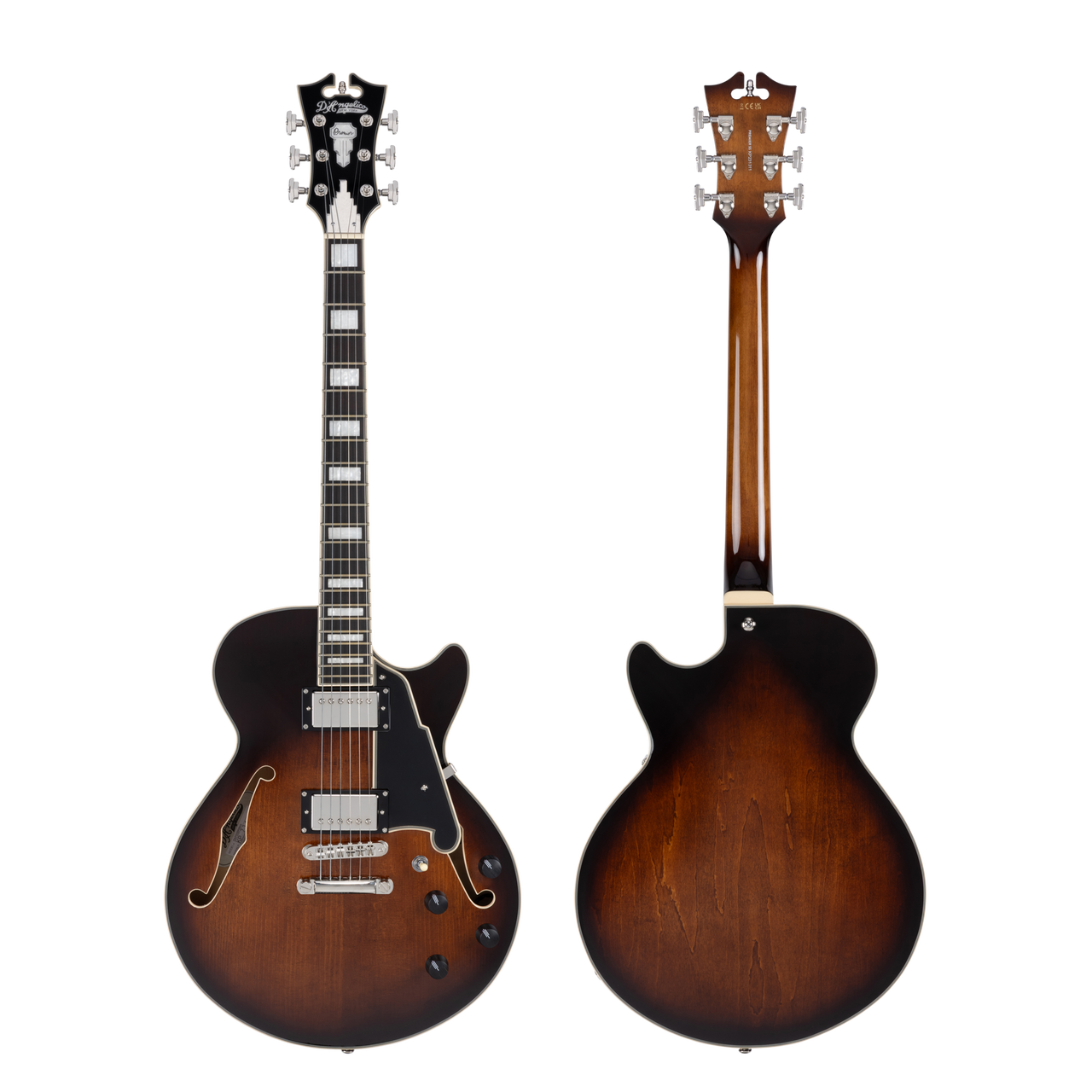 D'Angelico Premier SS Single Cutaway - Brown Burst (DAPSSBRBNS) | Musician Madness