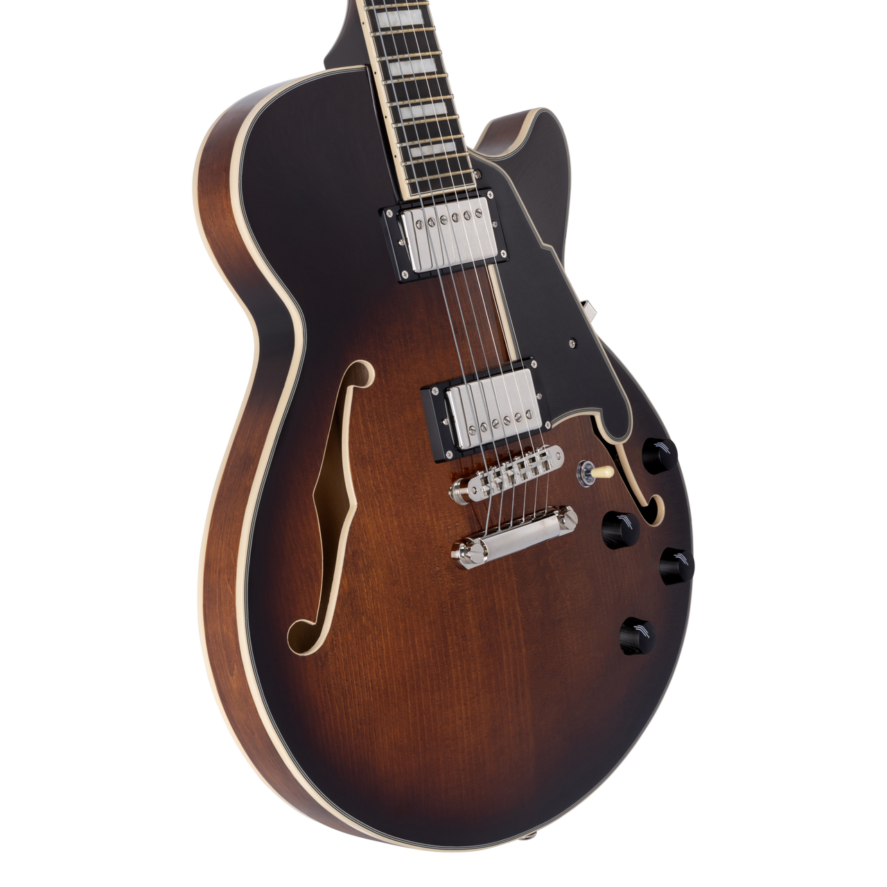 D'Angelico Premier SS Single Cutaway - Brown Burst (DAPSSBRBNS) | Musician Madness
