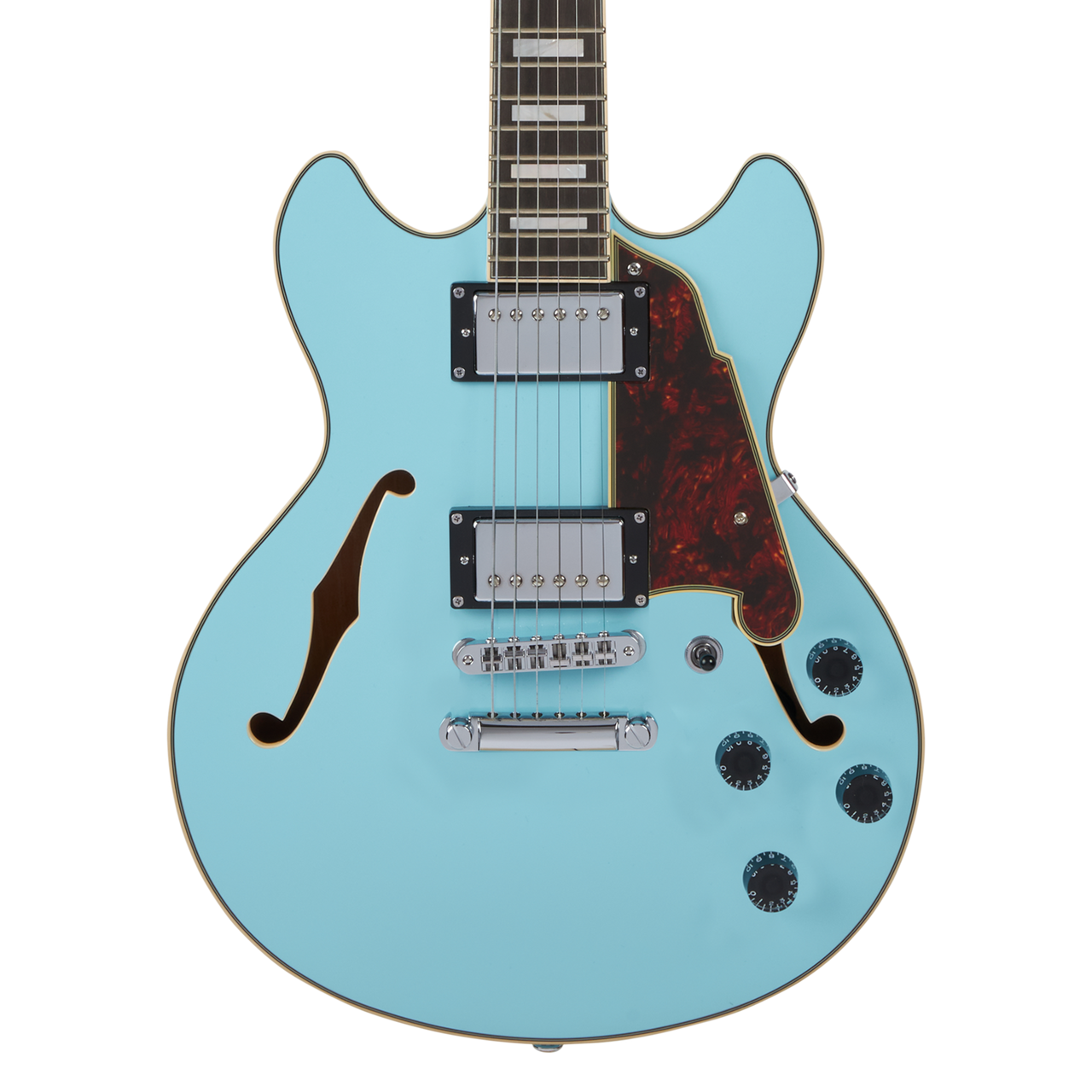 D'Angelico Premier Mini DC - Sky Blue (DAPMINIDCSKBCS) | Musician Madness