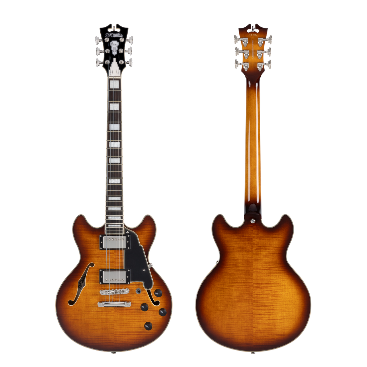 D'Angelico Premier Mini DC - Dark Iced Tea Burst (DAPMDCDITBNS) | Musician Madness