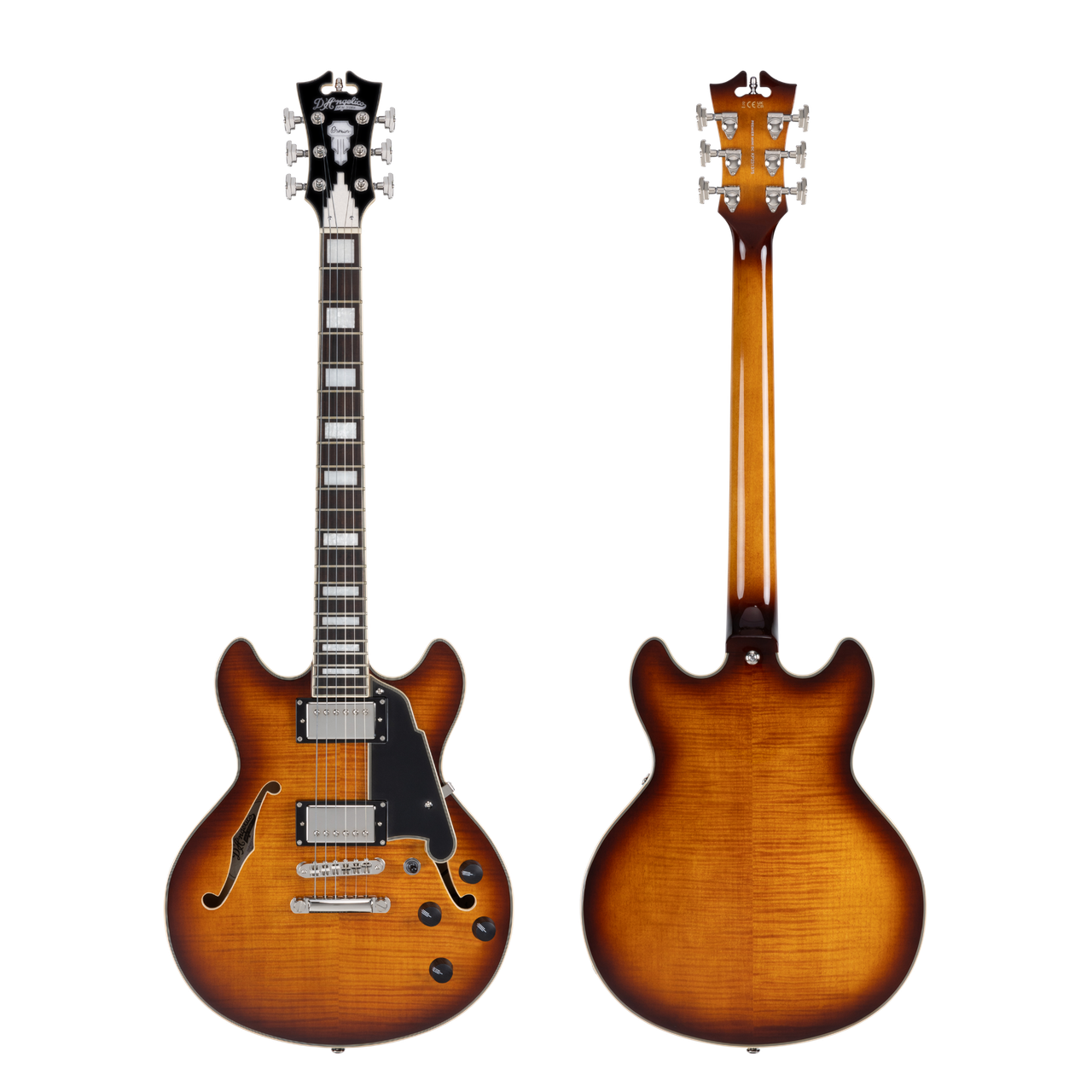 D'Angelico Premier Mini DC Electric Guitar - Dark Iced Tea Burst (DAPMDCDITBNS) | Musician Madness