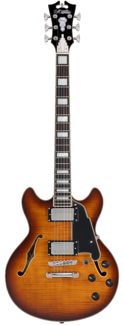 D'Angelico Premier Mini DC Electric Guitar - Dark Iced Tea Burst (DAPMDCDITBNS) | Musician Madness