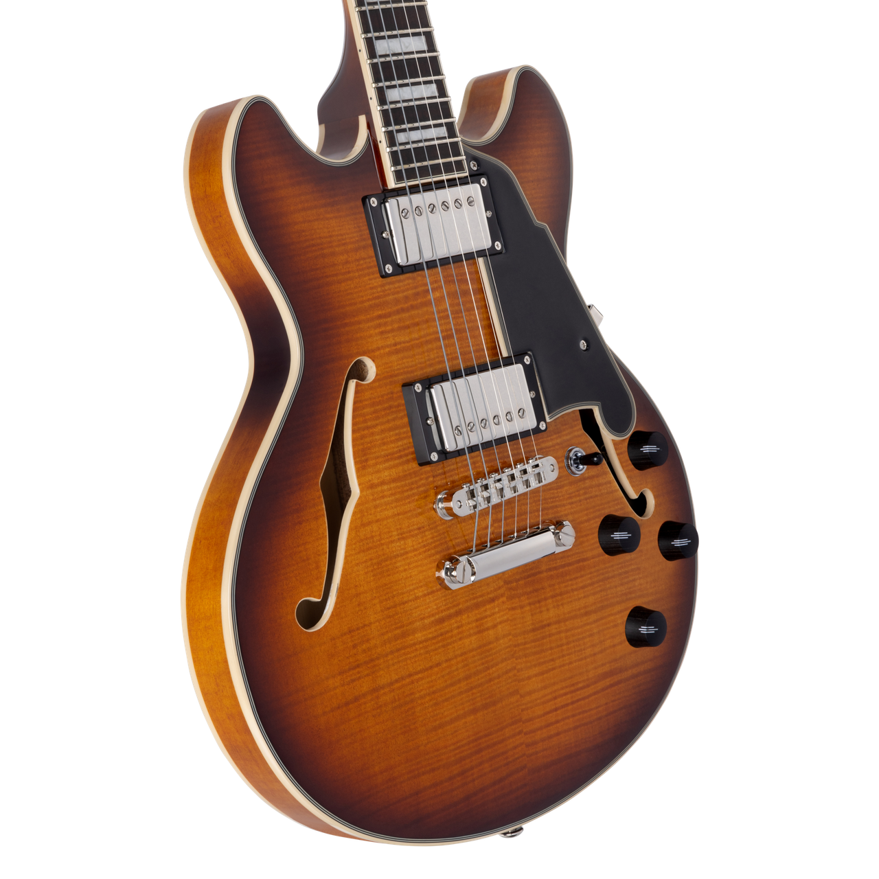 D'Angelico Premier Mini DC Electric Guitar - Dark Iced Tea Burst (DAPMDCDITBNS) | Musician Madness
