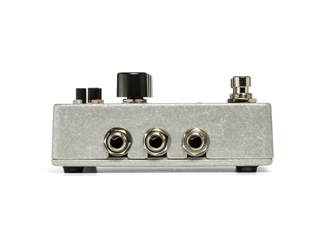 Electro-Harmonix Attack Decay Tape Reverse Simulator (ATTACK DECAY) featuring tape-style reverse swell effects, envelope controls, polyphonic tracking, and rugged EHX stompbox design.