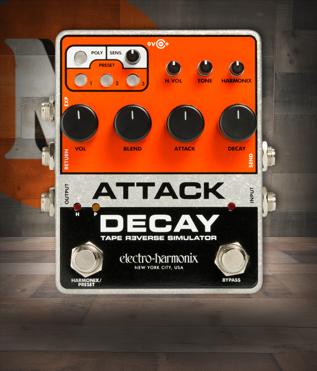 Electro-Harmonix Attack Decay Tape Reverse Simulator (ATTACK DECAY)