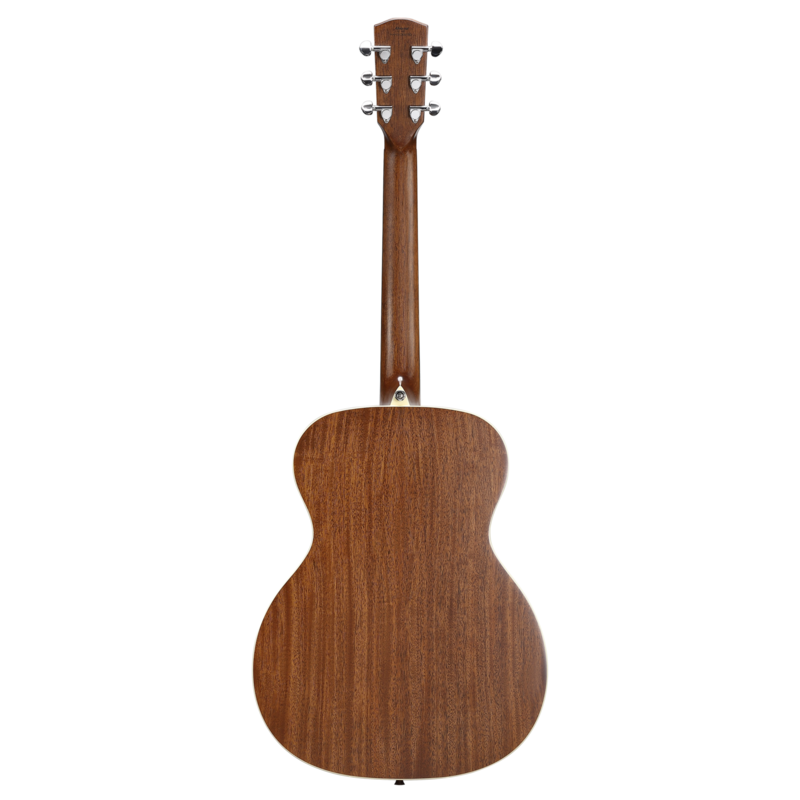 The Alvarez AF60 Herringbone Folk/OM Acoustic Guitar features a select spruce top with mahogany back and sides, delivering a warm, articulate tone ideal for fingerstyle and light strumming. The classic herringbone binding adds vintage character, while the comfortable OM body shape offers excellent projection and balance for studio or stage performance.
