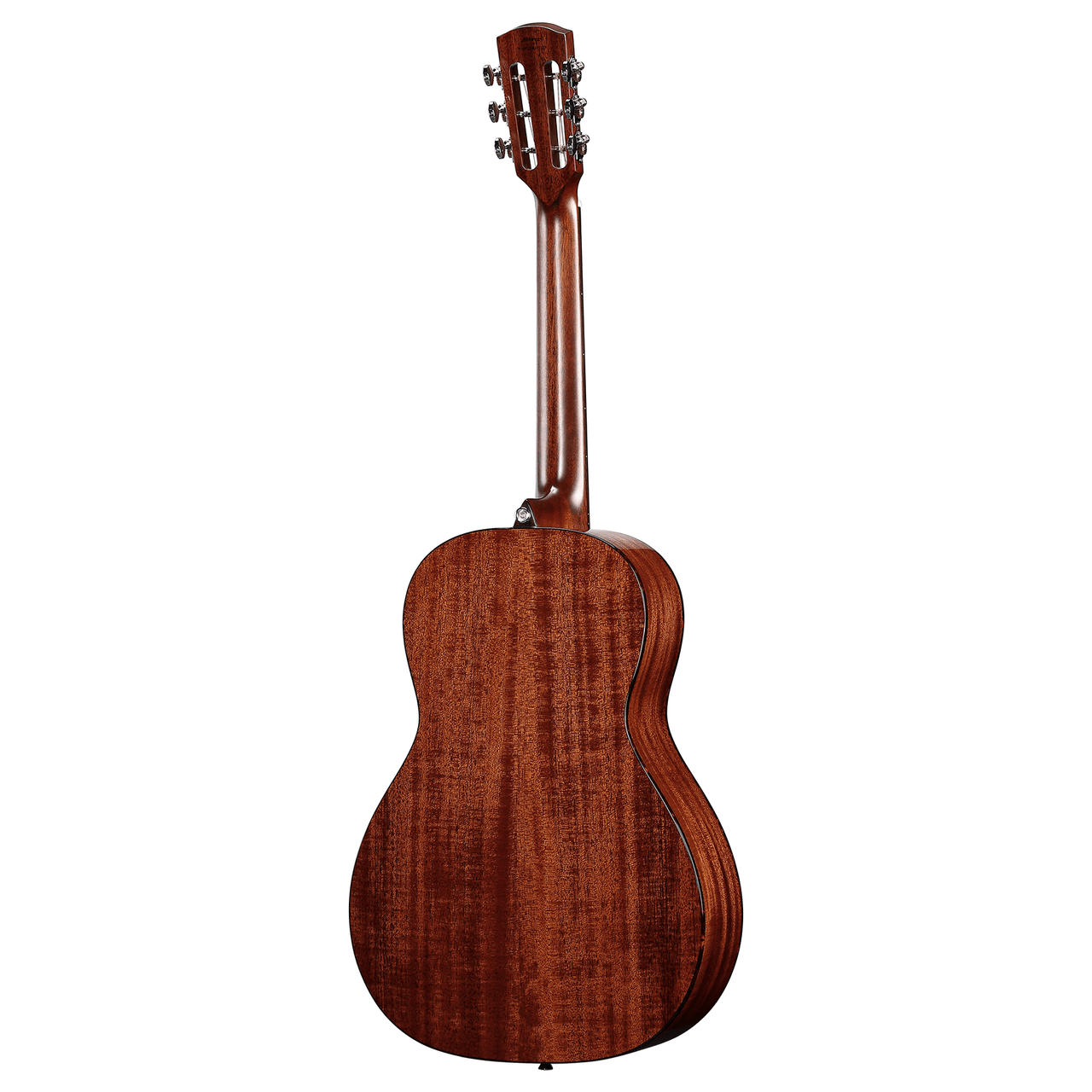 The Alvarez Masterworks MP66 Parlor Acoustic Guitar features an all-solid mahogany top, back, and sides, creating a warm, woody voice with focused midrange perfect for blues, folk, and fingerstyle. Its compact parlor body offers excellent comfort and vintage character, paired with high-quality Masterworks craftsmanship for responsive tone and exceptional playability.