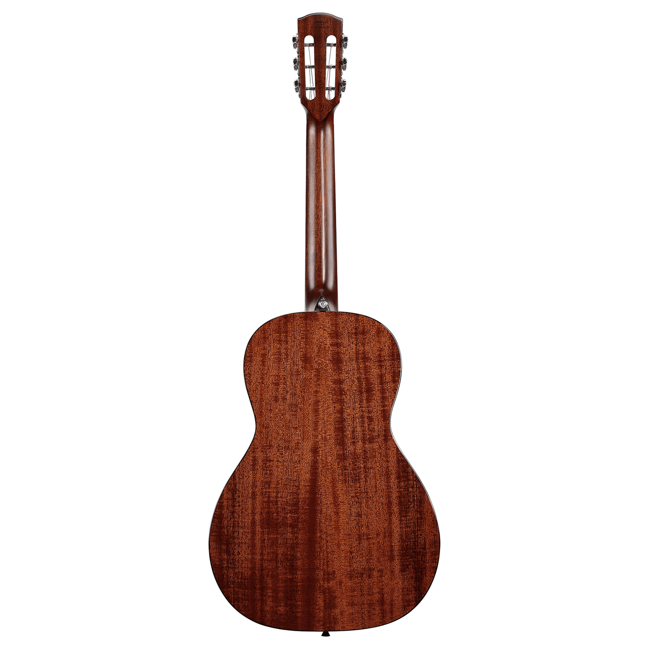 The Alvarez Masterworks MP66 Parlor Acoustic Guitar features an all-solid mahogany top, back, and sides, creating a warm, woody voice with focused midrange perfect for blues, folk, and fingerstyle. Its compact parlor body offers excellent comfort and vintage character, paired with high-quality Masterworks craftsmanship for responsive tone and exceptional playability.