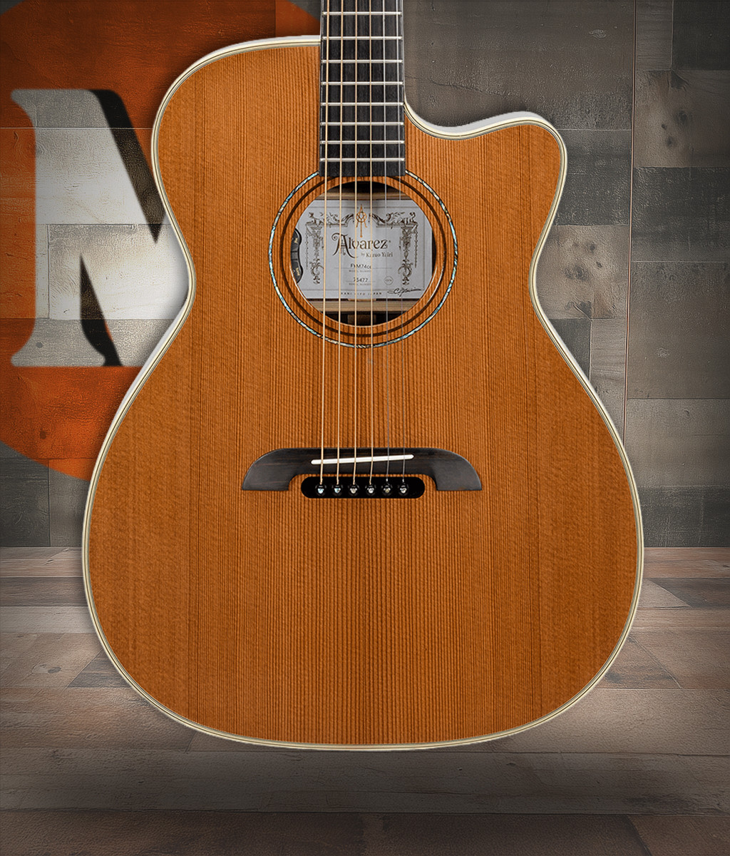 The Alvarez Yairi Masterworks FYM74ce OM Acoustic-Electric (FYM74ce) features a solid spruce top paired with solid rosewood back and sides, handcrafted in Japan with Yairiâ€™s precise FST6 forward-shifted bracing. Its OM body shape offers balanced articulation and dynamic clarity, while the cutaway design provides upper fret access. Equipped with high-grade electronics for natural amplified tone, this guitar is ideal for studio musicians and live performers seeking refined acoustic expression.