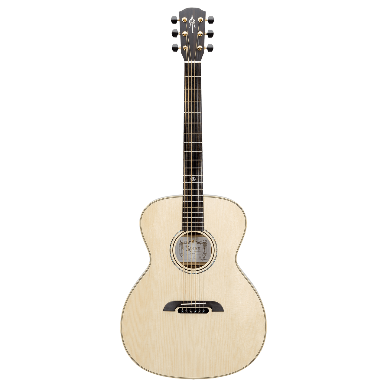 The Alvarez Yairi Masterworks GYM60HD Honduran Grand Auditorium (GYM60HD) features an all-solid Honduran mahogany top, back, and sides, handcrafted in Japan with Yairiâ€™s FST6 forward-shifted bracing for enhanced resonance and tonal depth. The Grand Auditorium body provides a balanced blend of projection, clarity, and warmthâ€”ideal for fingerstyle, light strumming, and studio recording. Premium craftsmanship ensures exceptional sustain, responsiveness, and long-term stability.