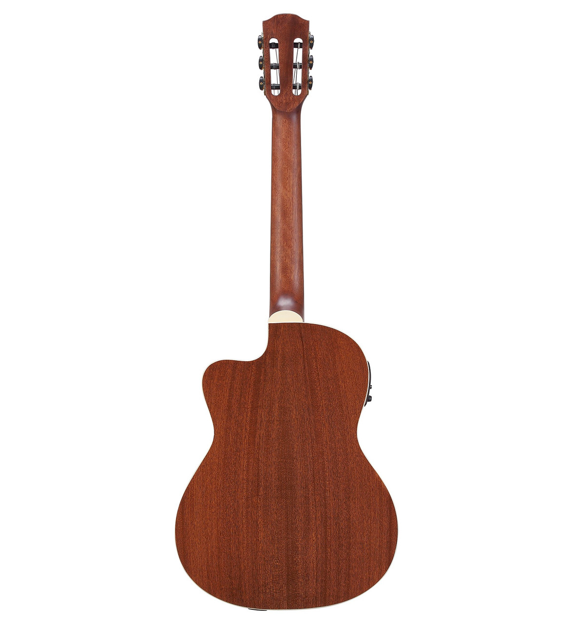 The Alvarez Regent RC26HCE Hybrid Classical Acoustic-Electric (RC26HCE) blends nylon-string warmth with modern steel-string playability. It features a spruce top, mahogany back and sides, a comfortable 46mm nut width, and a radiused fingerboard for easier chording and smoother transitions. The cutaway provides upper-fret access, while onboard electronics deliver clear amplified tone. Includes a deluxe padded gig bag, making it ideal for beginners, crossover players, and performers.