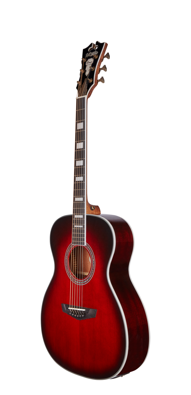 D'Angelico Tammany Orchestra E Acoustic Guitar - Trans Black Cherry Burst (DAPOMTBCBAPS) | Musician Madness