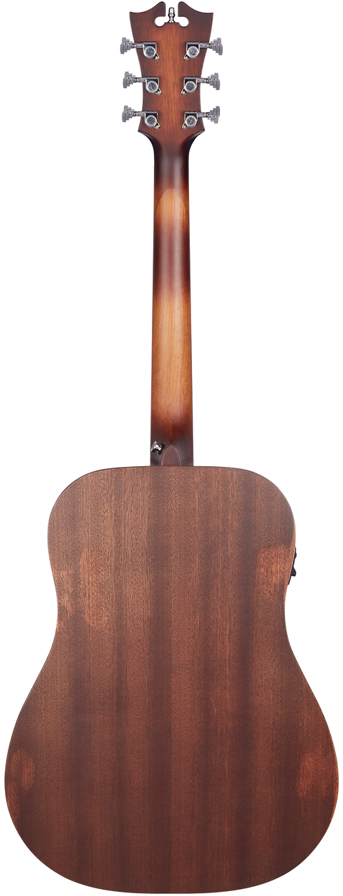 The Dâ€™Angelico Lexington LS Dreadnought E (DAPLSD300AGDCP) features an Aged Mahogany finish that highlights vintage styling and warm acoustic tone. Its dreadnought body offers bold projection with strong low-end response, while the slim neck ensures smooth playability. Built-in electronics provide clear, natural amplified soundâ€”ideal for performing musicians and singer-songwriters.