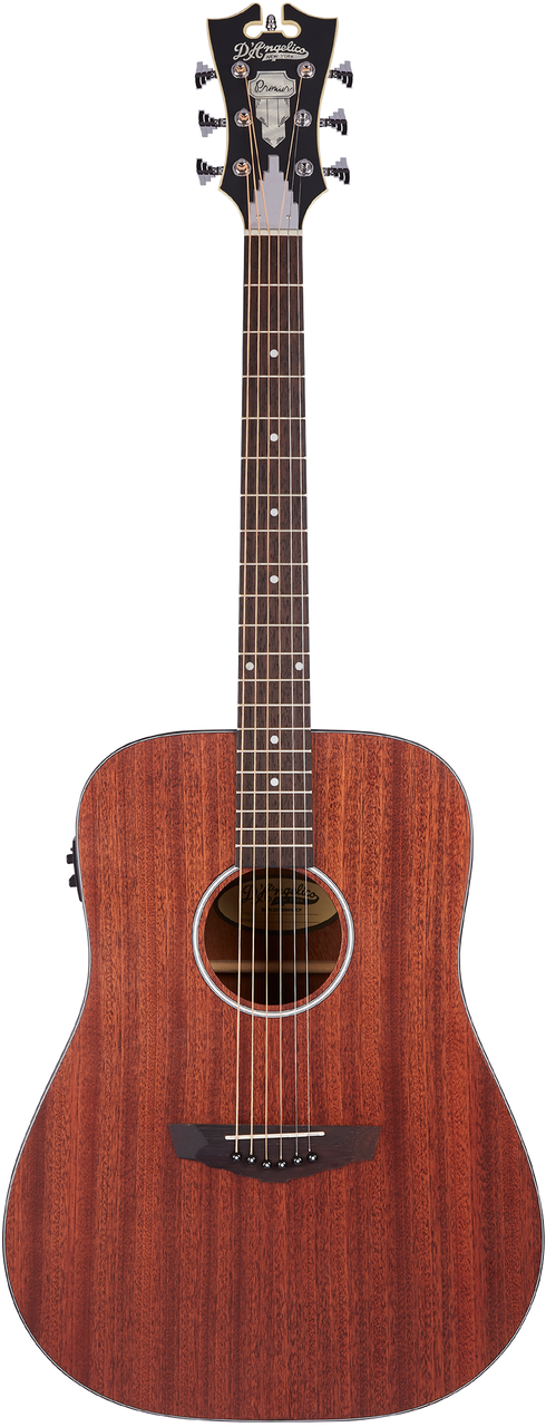 D'Angelico Lexington LS Dreadnought E - Mahogany Satin (DAPLSD300MAHCP) | Musician Madness